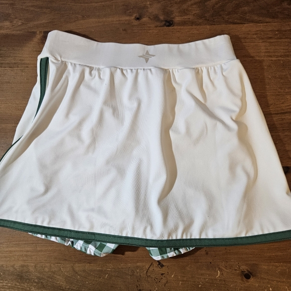 Tuckernuck White and Green Gingham Elena Skort Size Small Tennis Golf Sports - Picture 4 of 7
